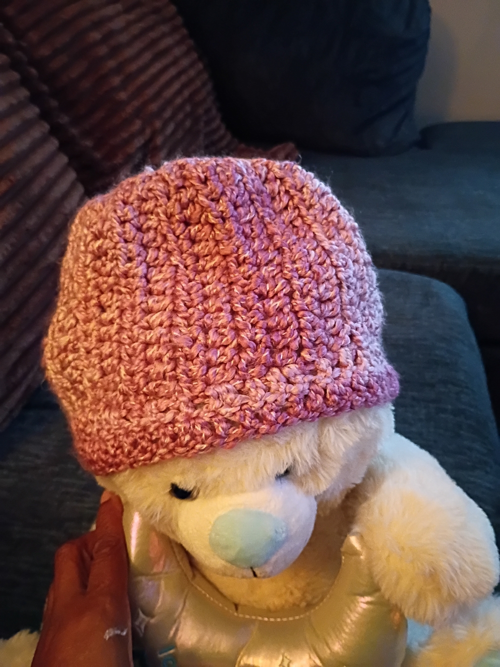 Beannie Hat in Light Pink - Brand Unknown